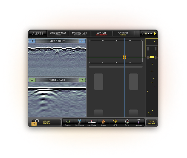 Photos of Niitek HDMS interface before and after redesign